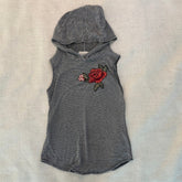 Sleeveless Hooded Blouse